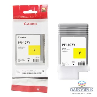 Tusz Canon PFI-107Y do iPF670/680/685/770/780/785 | 130ml | yellow