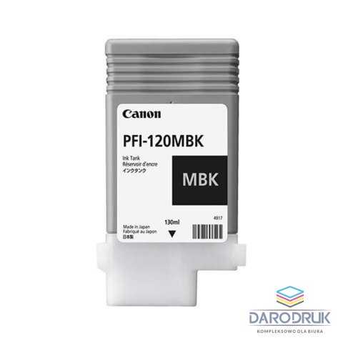 Tusz Canon PFI-120 MBK | iPF TM-200/205| 130ml | matte black
