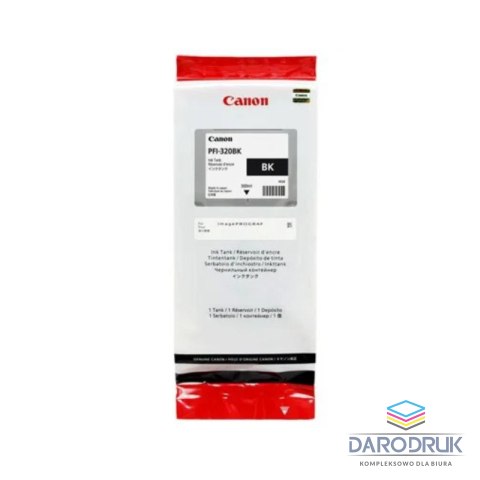 Tusz Canon PFI-320BK do imagePROGRAF TM-200/TM205/TM300 | 300 ml | black