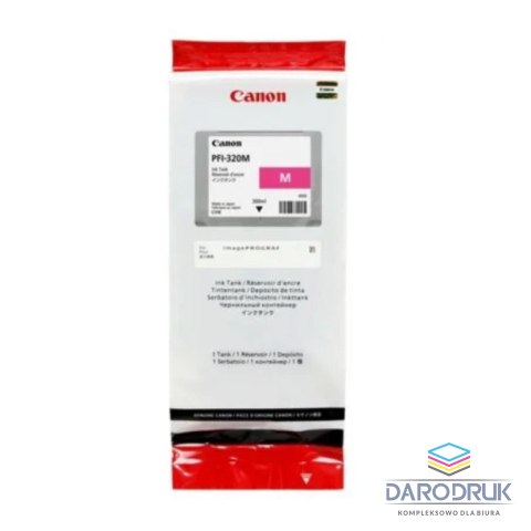 Tusz Canon PFI-320M do image PROGRAF TM-200/TM205/TM300 | 300 ml | magenta