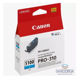 Tusz Canon PFI-5100 C | 14,4ml | cyan