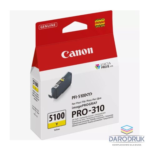 Tusz Canon PFI-5100 Y | 14,4ml | yellow