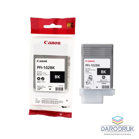 Tusz Canon PFI102B do IPF-500/600/700/710/720/750 | 130ml | photo black