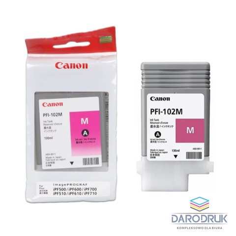 Tusz Canon PFI102M do IPF-500/600/700/710/720 | 130ml | magenta