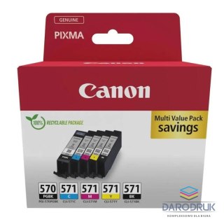 Tusz Canon PGI-570BK/CLI-571 do Pixma MG-5750/6850/7750 | 43ml | CMYK