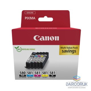 Tusz Canon PGI-580PGBK/CLI-581 Pixma TR8550 |1 x 11,2ml + 4 x 5,6ml CMYK + PGBK