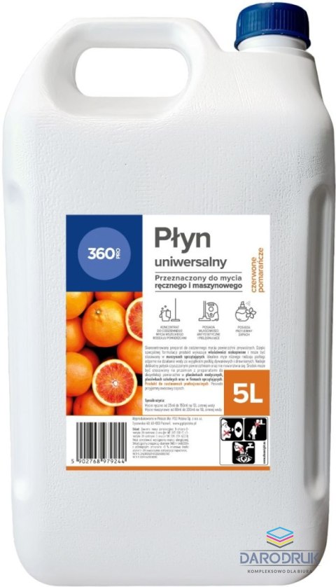 360 Pro Płyn uniwersalny 360 Pro 5L czerwona pomarańcza