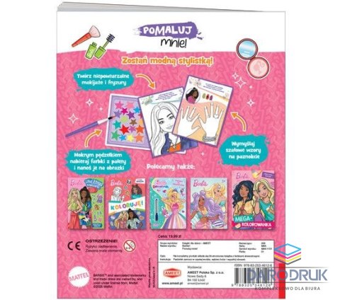 Ameet Książka dla dzieci Barbie™. Pomaluj mnie! Ameet (MAK 1101)