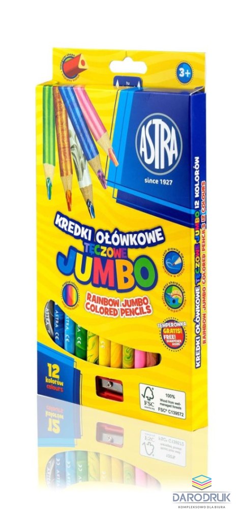 Astra Kredki ołówkowe 12 kol. Astra