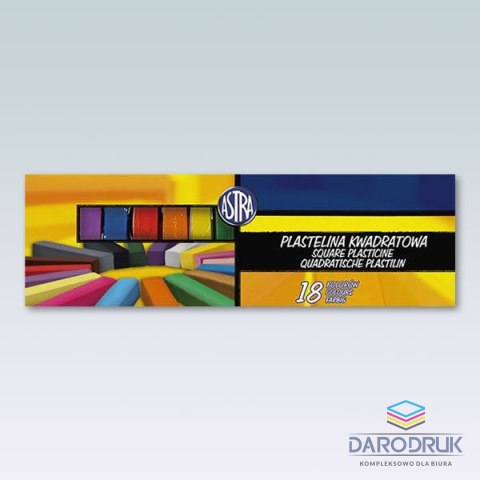 Astra Plastelina 18 kol. kwadratowa mix Astra (83814904)