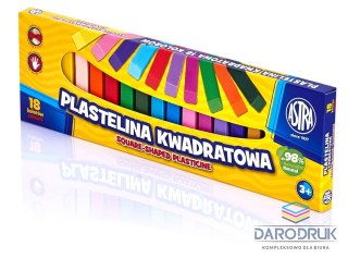 Astra Plastelina 18 kol. kwadratowa mix Astra (83814904)