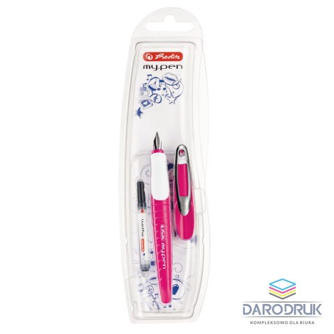 Herlitz Pióro wieczne My Pen różowo białe M 50046805 Herlitz (300006789)