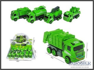 Hipo Samochód metalowy, służby miejskie 13cm z napędem 4-rodzaje Hipo (HX127)