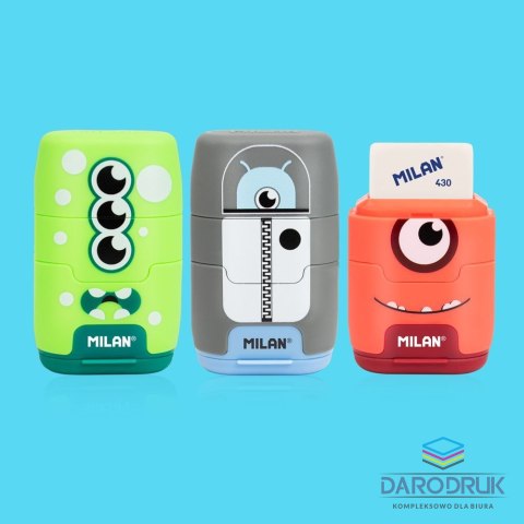 Milan Temperówko-gumka Compact Aliens Milan (4703116AL)