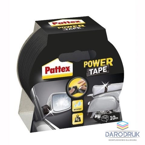 Pattex Taśma pakowa Power Tape 50x10 [mm x m] czarna Pattex (HEPA1677378)