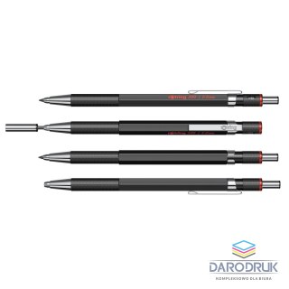 Rotring Ołówek automatyczny 300 czarny 2,0mm Rotring (1904729)
