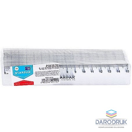 Starpak Linijka plastik 15cm Starpak (447742)