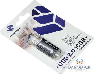 Storange Pendrive black 16GB Storange (STORANPEN16GBBK2.0)