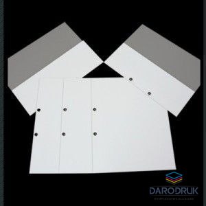 Tekpar Skoroszyt A4 OCZKOWY biały tektura 300g Tekpar