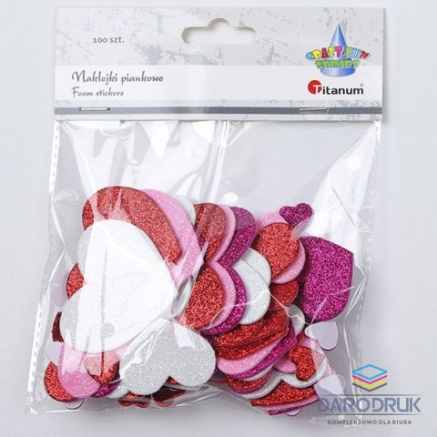 Titanum Naklejka (nalepka) Craft-Fun Series Piankowe serca Titanum (25HY0904-13)