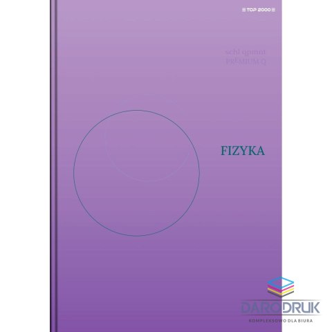 Top 2000 Brulion A5 tematyczny fizyka 80k. 70g krata Top 2000 (400168955)