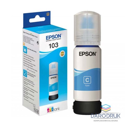 Butelka z tuszem Epson T103 do L31xx | 65ml | cyan