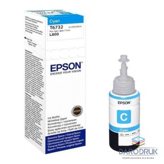 Butelka z tuszem Epson T6732 do L800 , L1800 | 70ml | cyan