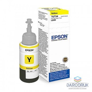 Butelka z tuszem Epson T6734 do L800, L1800 | 70ml | yellow