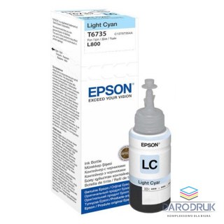 Butelka z tuszem Epson T6735 do L800, L1800 | 70ml | light cyan