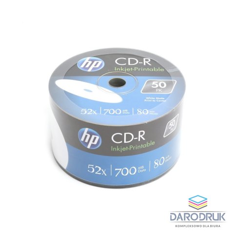 HP CD-R | 700MB | x52 | spindel 50 WHITE FF InkJet Printable 14223