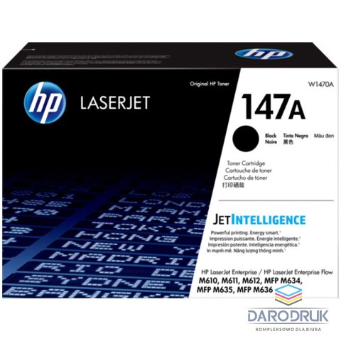 Toner HP 147A do LaserJet Enterprise M610dn | 10 500 str. | black