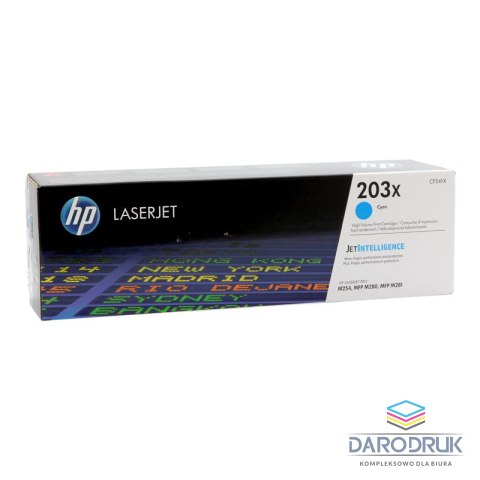 Toner HP 203X HY do Color LaserJet Pro M254dn/M280nw | 2 500 str | cyan