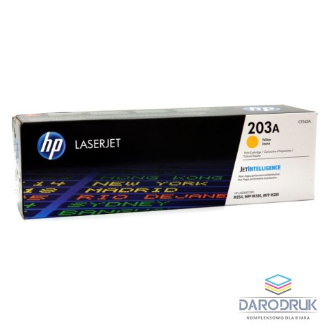 Toner HP 203A do Color LaserJet Pro M254dn/M280nw | 1 300 str | yellow