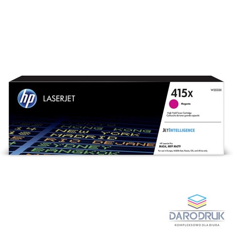 Toner HP 415X do Color LaserJet Pro M454, MFP M479 | 6 000 str. | magenta