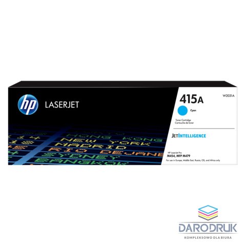 Toner HP 415A do Color LaserJet Pro M454, MFP M479 | 2 100 str. | cyan