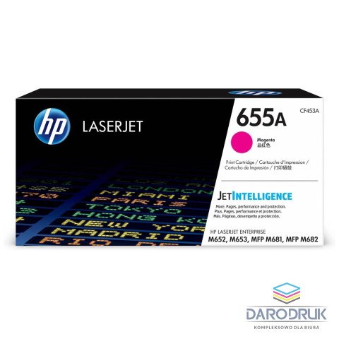 Toner HP 655A do Color LaserJet Enterprise M653/M681/M652 | 10 500 str.| Magenta