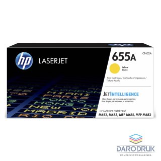 Toner HP 655A do Color LaserJet Enterprise M653/M681/M652 | 10 500 str. | Yellow