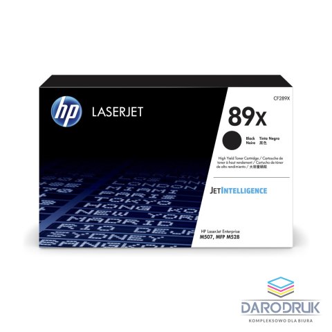Toner HP 89X do LaserJet Enterprise M507, M528 | 10 000 str. | black