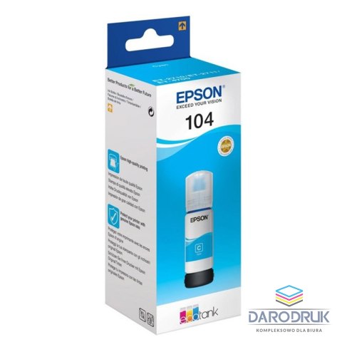 Tusz Epson 104 EcoTank | 65 ml | cyan