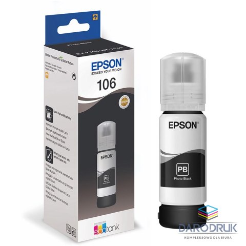 Tusz Epson 106 EcoTank do L7160/L7180 | 70 ml | black