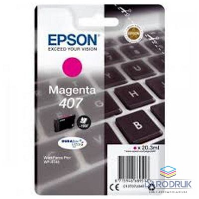 Tusz Epson 407 do WF-4745DTWF | 20,3 ml | Magenta