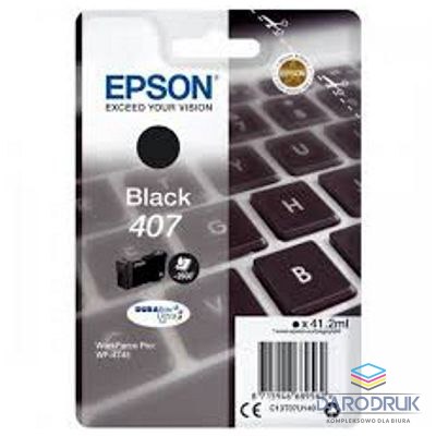 Tusz Epson 407 do WF-4745DTWF | 41,2 ml | Black