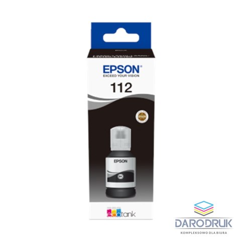 Tusz Epson ET112 do EcoTank L15150/L15160 | 7500str. | 127 ml | black