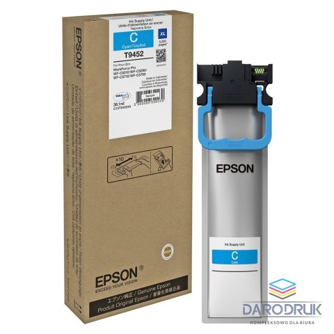 Tusz Epson XL do WorkForce Pro WF-C5790DWF/WF-C5710DWF | 38,1 ml | CYAN