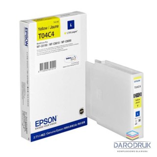Tusz Epson T04C4 L do WF-C81xx/C86xx | yellow | 1700str | 14ml