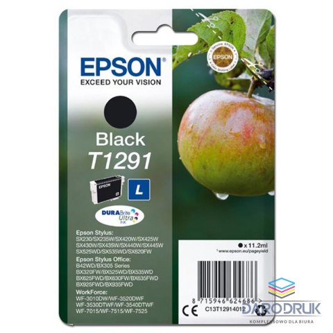 Tusz Epson T1291 do Stylus SX-230/235W/420W/425W/430W | 11,2ml | black