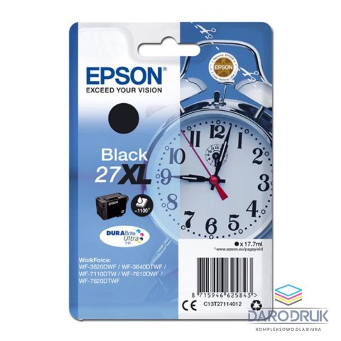 Tusz Epson T2711 XL do WF-3620DWF | 17.7ml | black
