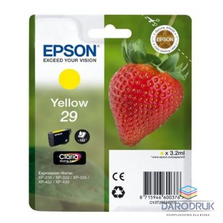 Tusz Epson T29 do XP-235/332/335/432 3,2 ml yellow