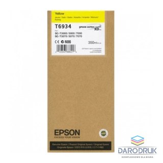 Tusz Epson UltraChromeXD do SC-T3000/T5000/T7000 | 350 ml | yellow