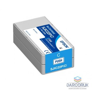 Tusz Epson do SJIC22P TM-C3500 Cyan